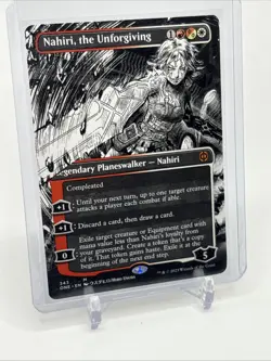 MTG - Nahiri, the Unforgiving (Borderless) - Phyrexia: All Will Be One Reg - NM+ - Image 2