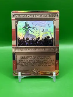 Aggravated Assault - Foil Masterpiece Invocations LP MTG - Image 1