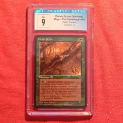 Magic The Gathering MTG Fallen Empires: Elvish Scout (Venters) - CGC 9 Mint - Image 1