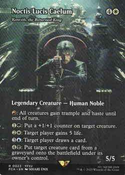 MTG FINAL FANTASY THROUGH THE AGES KENRITH, THE RETURNED KING BORDERLESS RARE - Image 1