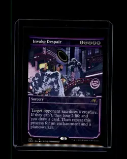 MTG Invoke Despair (Showcase) #379 Rare Kamigawa: Neon Dynasty - Image 1