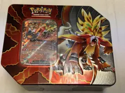 Pokemon Paradox Clash Gouging Fire ex Tin promo five packs NEW AND SEALED - Image 1