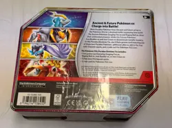 Pokemon Paradox Clash Gouging Fire ex Tin promo five packs NEW AND SEALED - Image 2