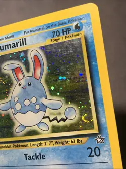 Pokemon TCG Azumarill #2/111 Holo Rare Neo Genesis Unlimited 2000 WOTC VTG Swirl - Image 2