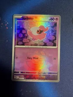 Spritzee Master Ball Pattern 038/131 Prismatic Evolutions Holo Pokemon TCG MC - Image 1
