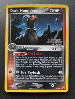 Pokemon TCG Dark Houndoom 37/109 Team Rocket Returns Reverse Holo Uncommon - Image 2