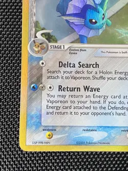 Vaporeon (Delta) 18/113 Holo Ex Delta Species Pokemon TCG LP/NM - Image 5