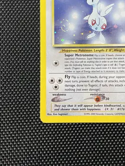 Togetic 16/111 SWIRL Neo Genesis HOLO Rare 2000 Pokemon LP/NM - Image 5