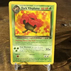 Pokemon TCG Dark Vileplume Team Rocket 30/82 Regular Rare NM - Image 1
