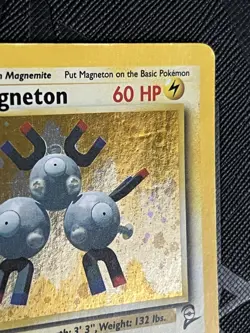 Pokemon TCG *SWIRL* Magneton 009/130 Base Set 2 Holo (English) - MP - Image 5
