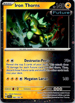 Pokemon SV TF - Iron Thorns 062/162 - Cosmos Holo Rare Check Lane Blister Promo - Image 1
