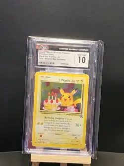 Pokemon WOTC Wizards Black Star Promo Birthday Pikachu 24 CGC 10 GEM MINT-SALE! - Image 1