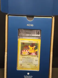 Pokemon WOTC Wizards Black Star Promo Birthday Pikachu 24 CGC 10 GEM MINT-SALE! - Image 2