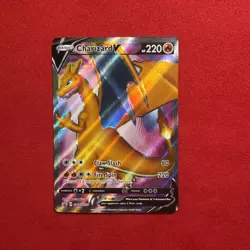 2020 Pokemon Champions Path Elite Black Star Promo Charizard V #SWSH050 NM - Image 1