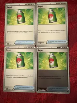 4x Repel - 126/132 Mega Evolution - Pokemon TCG - Playset - 1 Reverse Holo - Image 1
