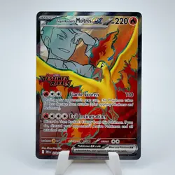 Pokemon Team Rocket's Moltres GameStop promo stamped set 229/182 031/182 208/182 - Image 4