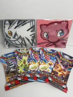 Lot Of 5 Pokemon TCG Obsidian Flames Sleeved Booster Packs - SEALED + BONUS - Image 1