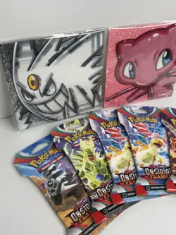 Lot Of 5 Pokemon TCG Obsidian Flames Sleeved Booster Packs - SEALED + BONUS - Image 4