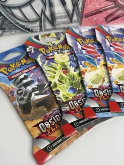 Lot Of 5 Pokemon TCG Obsidian Flames Sleeved Booster Packs - SEALED + BONUS - Image 5