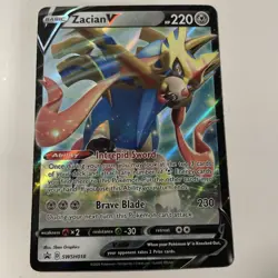 Pokemon TCG Zacian V SWSH Black Star Promo SWSH018 Holo Promo - Image 1