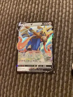 Pokemon TCG Zacian V SWSH Black Star Promo SWSH018 Holo Promo - Image 2