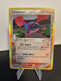 Salamence 14/113 EX Delta Species Holo Rare Vintage Pokemon TCG LP condition - Image 1