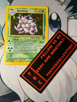 Pokemon Card TCG - Nidoking - Base Set 2 - 11/130 - Holo Rare - Swirl - Image 1
