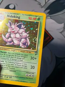 Pokemon Card TCG - Nidoking - Base Set 2 - 11/130 - Holo Rare - Swirl - Image 3