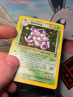 Pokemon Card TCG - Nidoking - Base Set 2 - 11/130 - Holo Rare - Swirl - Image 4