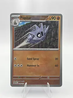 Pokemon TCG Pupitar Master Ball Pattern Holo Card 048/131 Prismatic Evolutions - Image 1