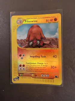 Pokemon TCG WOTC Card eReader Skyridge Piloswine Reverse Holo 43/144 Rare MINT - Image 1