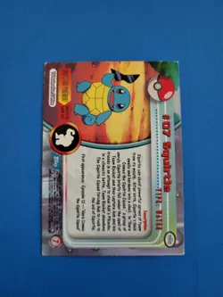 Topps Pokemon #07 Squirtle HOLO/FOIL CARD - TV Animation Edition, 1999, NM - Image 3