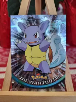 Topps Pokemon #08 Wartortle HOLO/FOIL CARD - TV Animation Edition, 1999, NM - Image 1