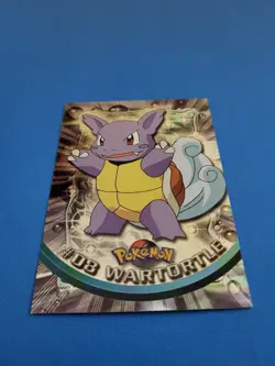 Topps Pokemon #08 Wartortle HOLO/FOIL CARD - TV Animation Edition, 1999, NM - Image 2