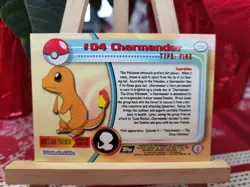 Topps Pokemon #04 Charmander - TV Animation Edition Card, 1999, NM - Image 2