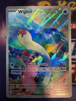 Pokemon Card Wiglett 206/198 Scarlet & Violet Base Illustration Rare NM - Image 1