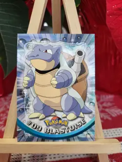 Topps Pokemon #09 Blastoise - TV Animation Edition Card, 1999, NM - Image 1