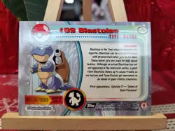 Topps Pokemon #09 Blastoise - TV Animation Edition Card, 1999, NM - Image 2