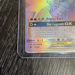 Pokemon TCG Moltres Zapdos Articuno GX Card 69/68 Secret Rainbow Hidden Fates - Image 4