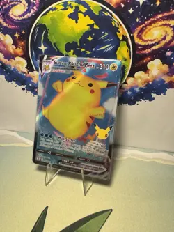 Pokemon Pikachu TCG Surfing VMAX Celebrations Holo Ultra Rare Card 009/025 - Image 3
