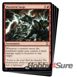 Warstorm Surge X4 M/NM Magic MTG Streets Of New Capenna: Commander - Image 1