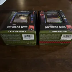 MTG Brothers War BRO Set of 2 Commander Deck Iron Alliance & Burnished Banner - Image 2