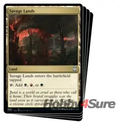 Savage Lands X4 M/NM Magic: The Gathering MTG Streets Of New Capenna: Commander - Image 1