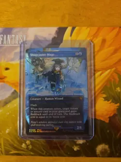 Magic The Gathering Snapcaster Mage (Borderless) Chocobo Tracks Foil NM - Image 1