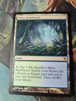 Mtg Misty Rainforest Zendikar Fetch Land - Image 2