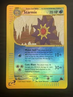 2003 Pokemon TCG Starmie 44/144 Skyridge Reverse Holo NM - Image 1