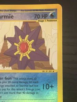 2003 Pokemon TCG Starmie 44/144 Skyridge Reverse Holo NM - Image 3