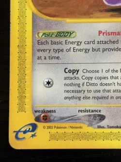 2003 Pokemon TCG Ditto E-Series Skyridge 51/144 Regular Non-holo LP - Image 4