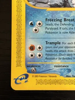 2003 Pokemon TCG Piloswine E-Series Skyridge 24/144 Rare Non Holo NM - Image 5