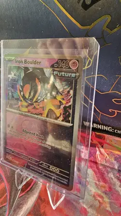 Iron Boulder 046/131 MASTER BALL Reverse Holo Pokemon Prismatic Evolutions NM - Image 3